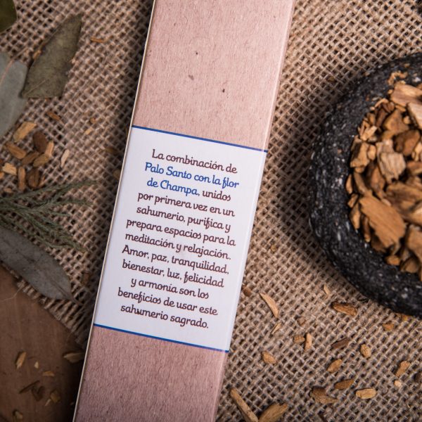 Incienso de Palo Santo con Champa - Imagen 3