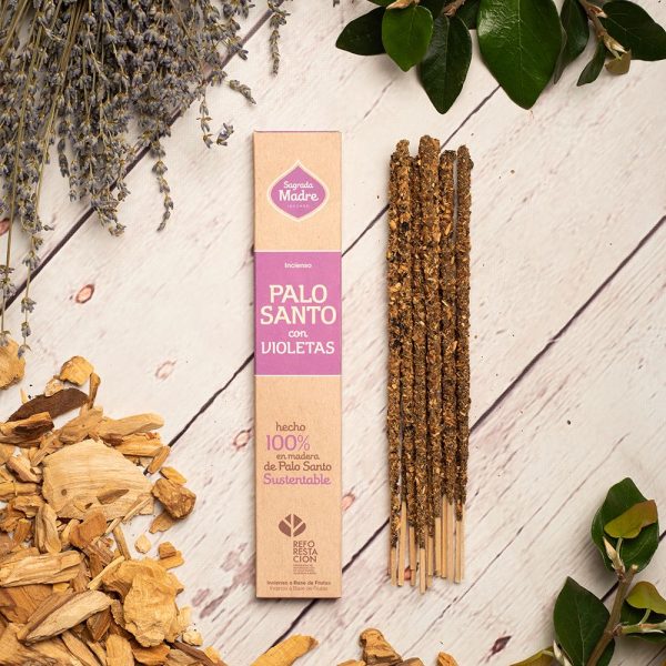 Incienso de Palo santo con Violetas