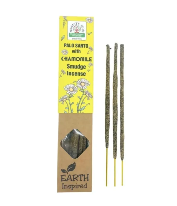 Incienso Natural Palo Santo con Manzanilla Namaste India